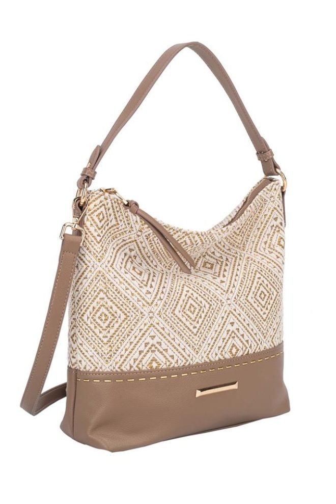 Atlantis slouchy shoulder Gionni bag  11G2738-TAUPE-1