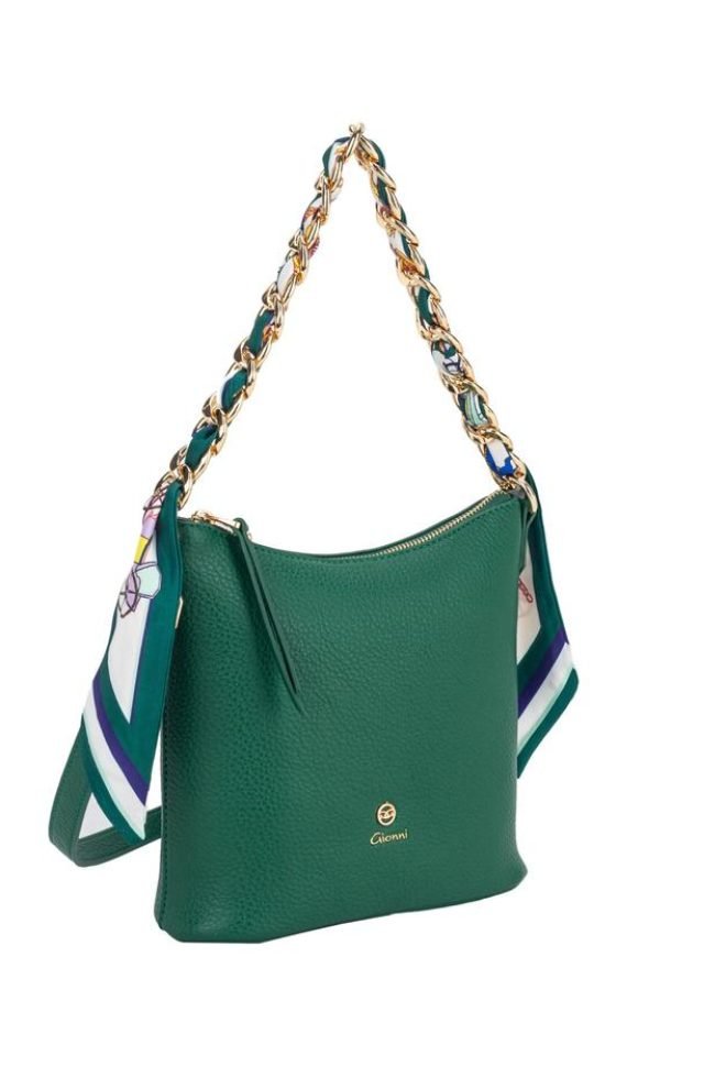 Seebreze curved zip crossbody Gionni bag  11G2745-GREEN-1