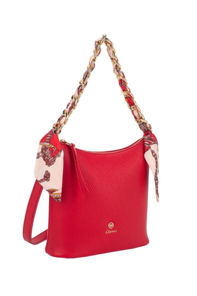 Seebreze curved zip crossbody Gionni bag  11G2745-RED-1