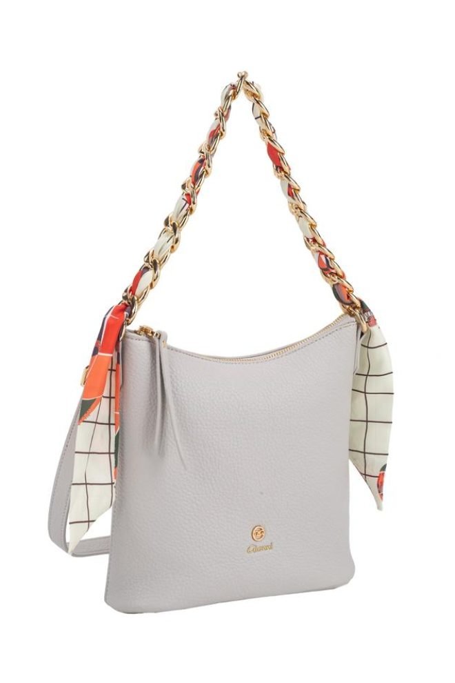 Seebreze curved zip crossbody Gionni bag  11G2745-STONE-1