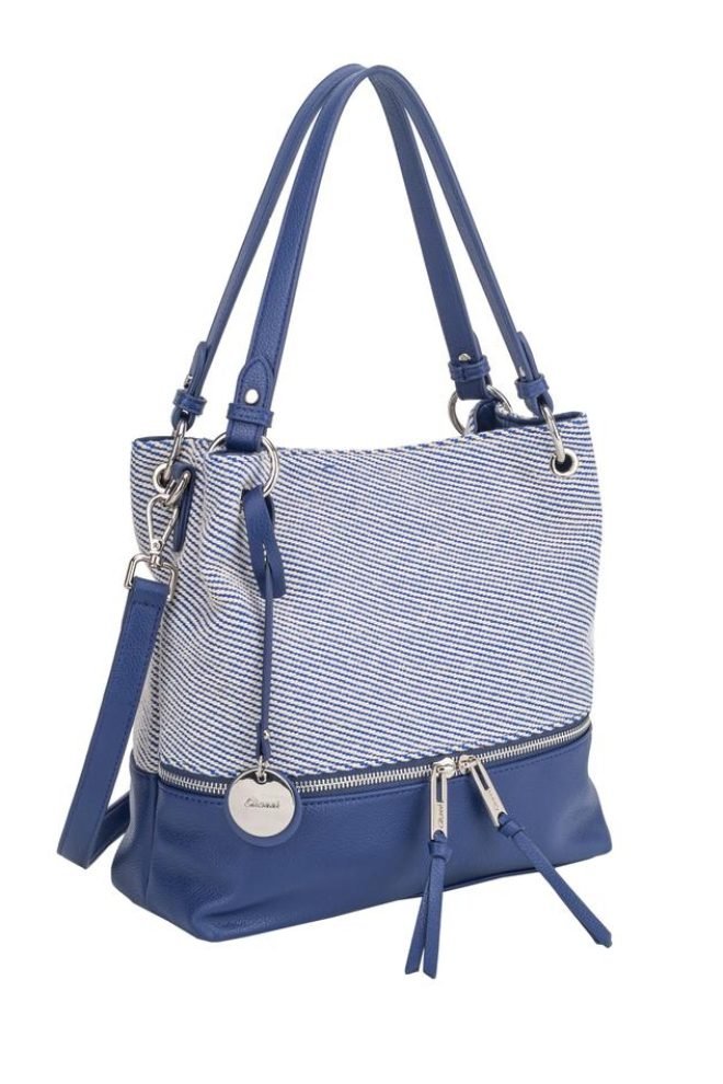 Marina weave body shoulder Gionni bag  11G2749-BLUE INDIGO-1