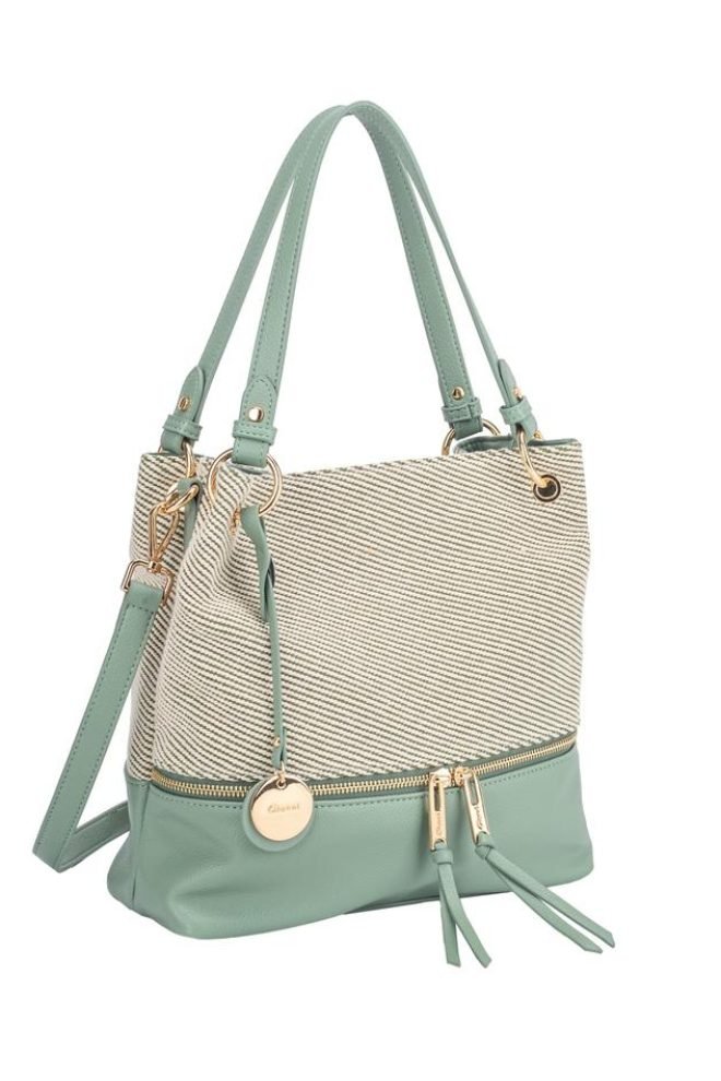 Marina weave body shoulder Gionni bag  11G2749-GREEN-1