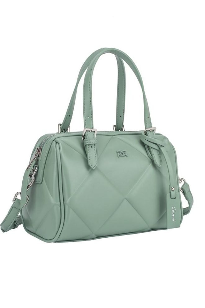 Pearl double handle grab Gionni bag  11G2753-GREEN-1