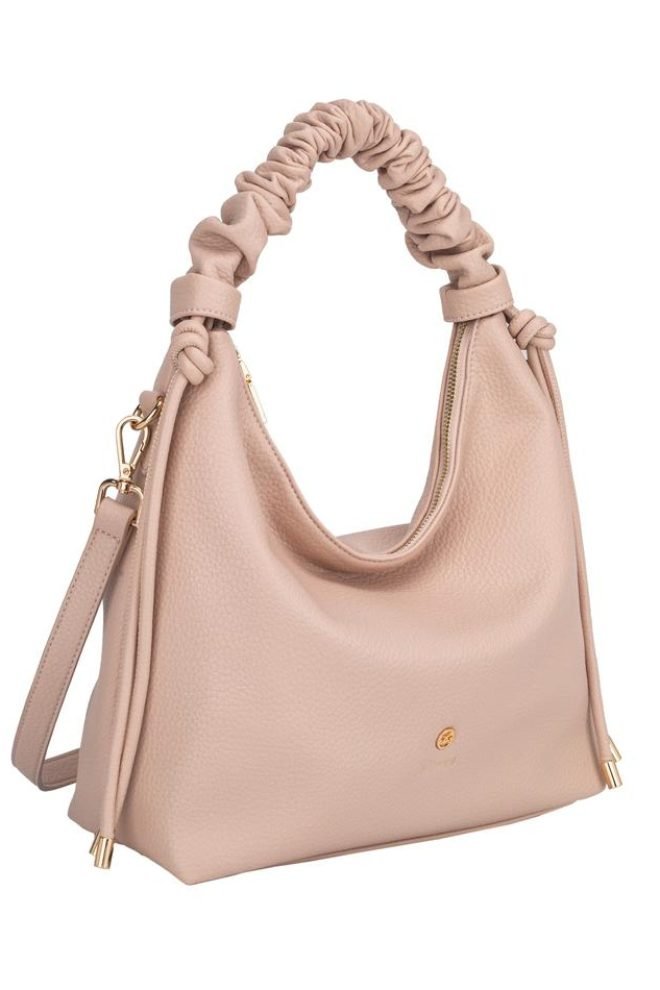 Kraken curved zip shoulder Gionni bag  11G2757-ROSE-1