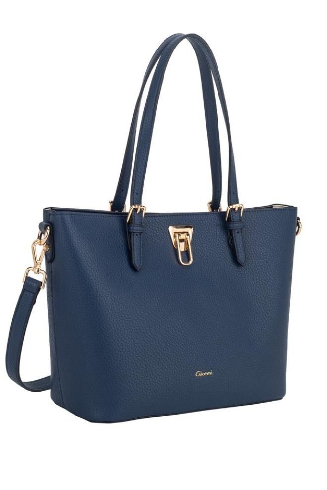 Starfish tote Gionni bag with buckle  11G2769-NAVY-1