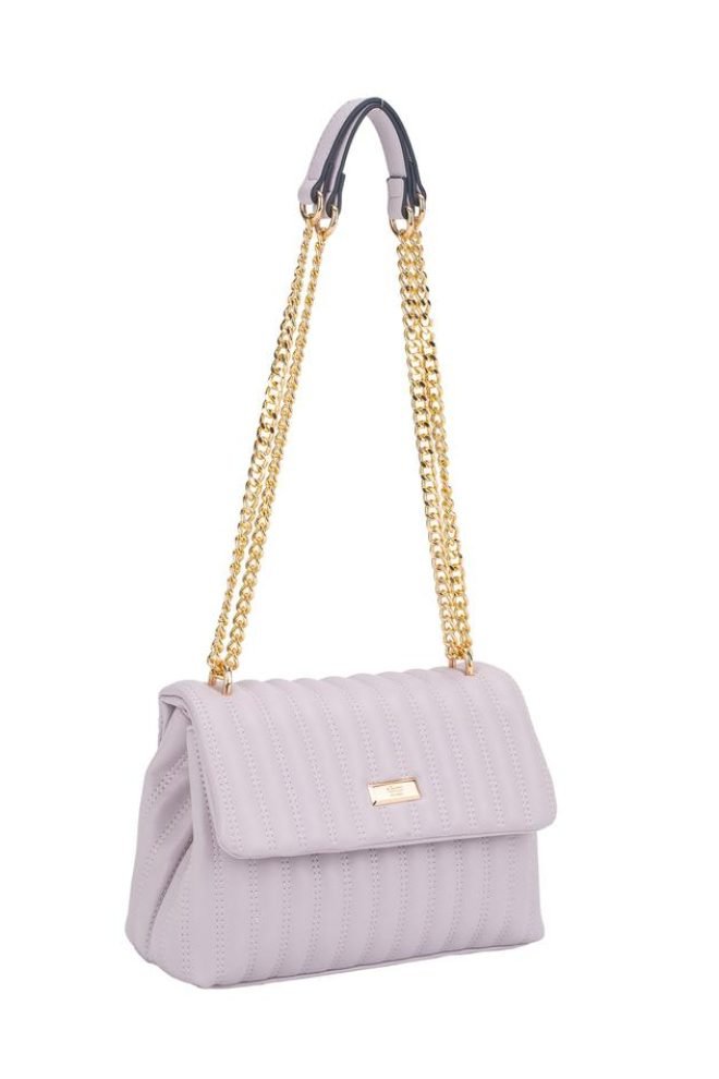 Harbor quilted flapover Gionni bag  11G2772-LILAC-1