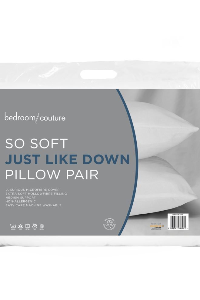 Just like down microfibre pillow 2333