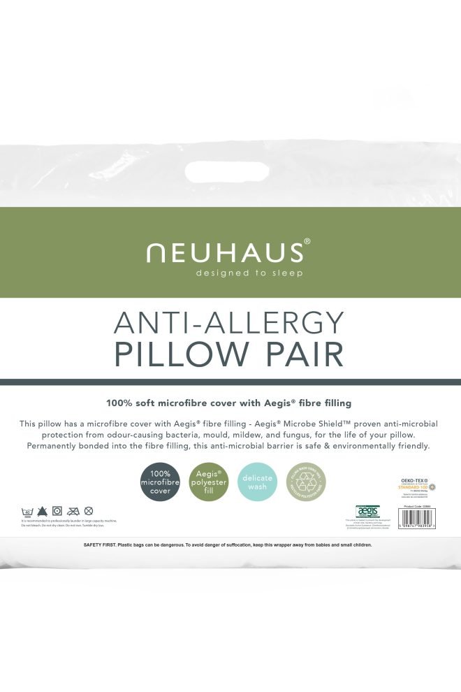 Neuhaus anti-allergy pillow pair 2684
