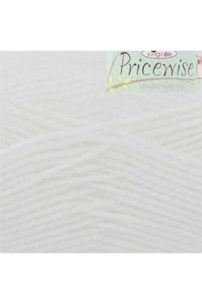 King Cole Pricewise DK 100g White 1
