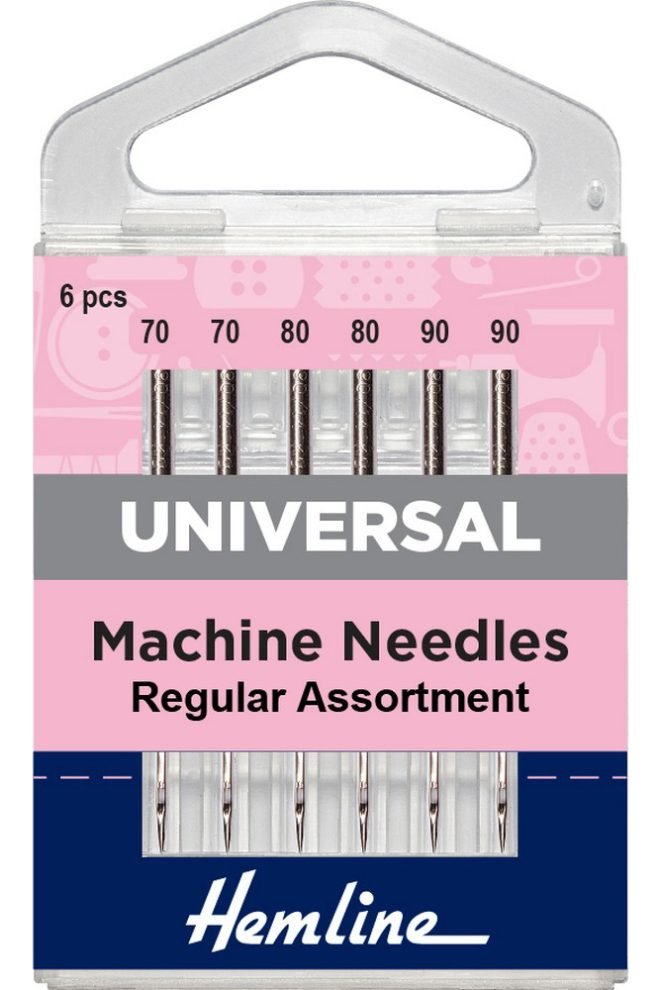 Universal machine needles regular assortment 6 pcs 100.99