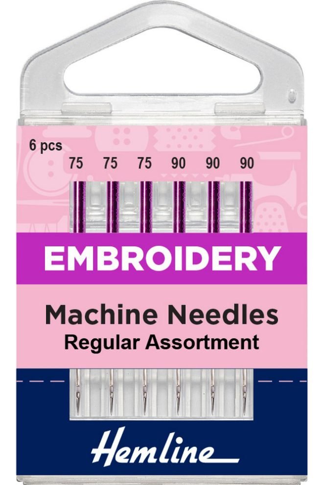 Embroidery machine needles regular assortment 6 pcs 108.99