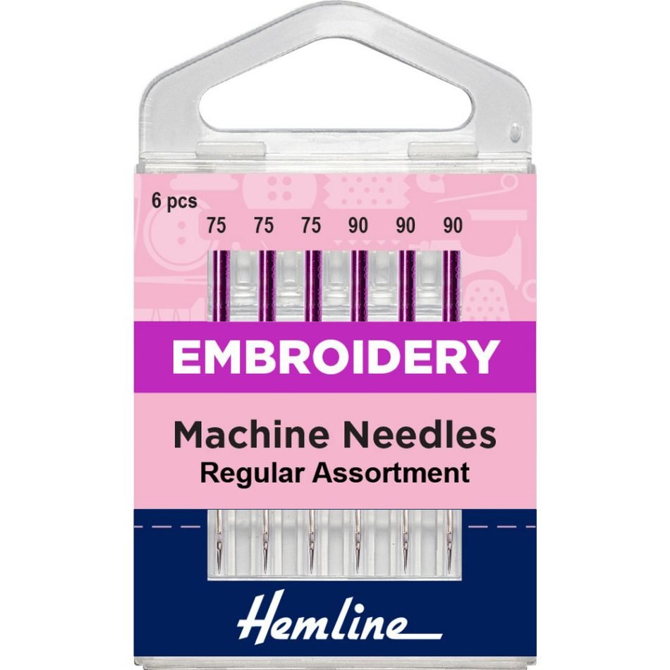 Embroidery machine needles regular assortment 6 pcs 108.99