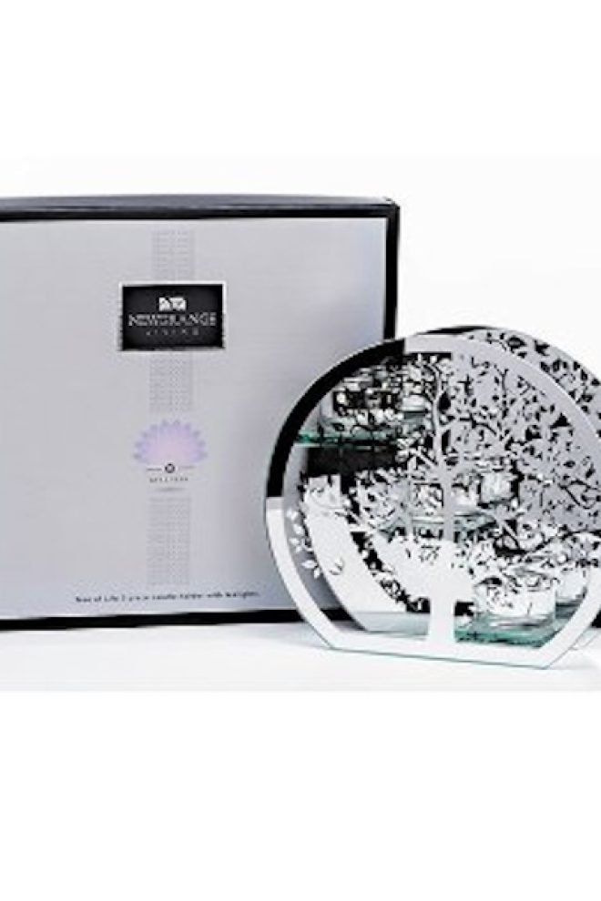 Tree of Life candle holder set, 3 piece with tealights 1101515-1