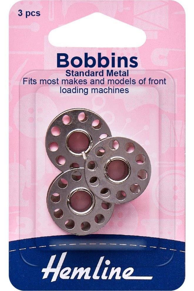 Bobbins standard metal, 3pcs, 120.01