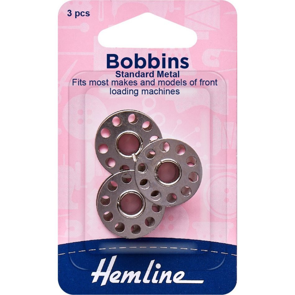 Bobbins standard metal, 3pcs, 120.01