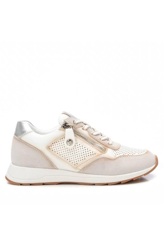 XTI white and gold classic runner 143734-WHITE-1