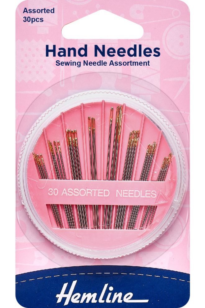 Hand needles assorted, size 30 pcs 210.3