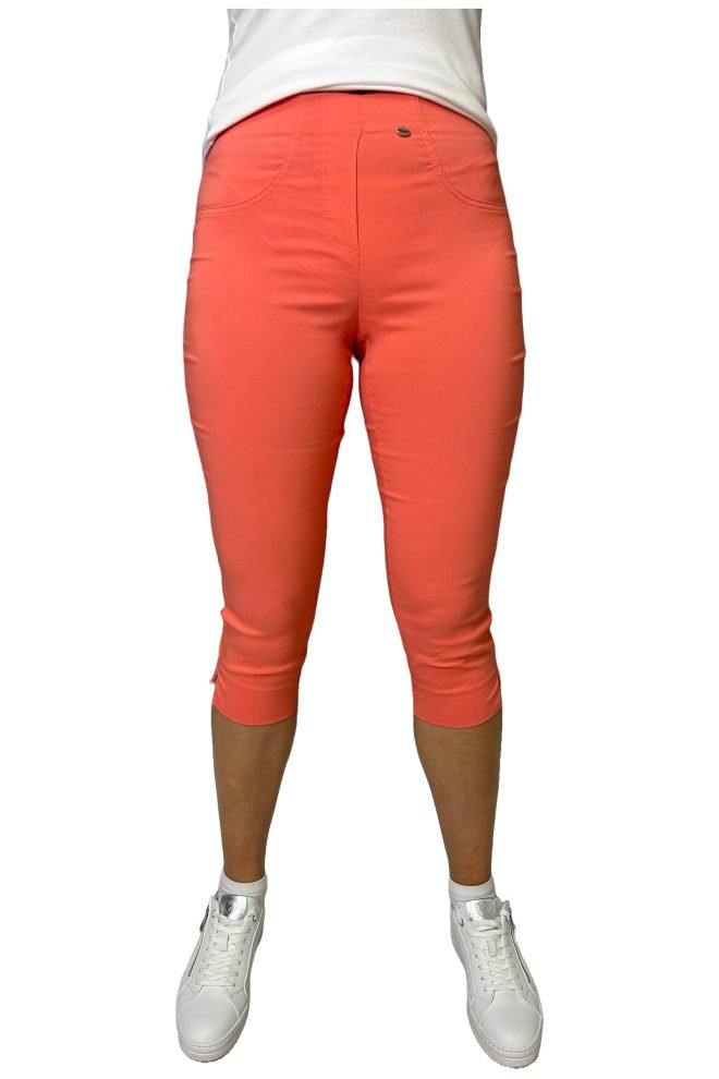 Pinns Rose coral trousers   226C-CORAL-1