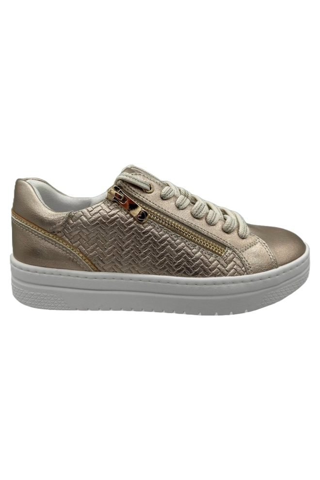 Marco Tozzi  golden weave elegance trainer 23718-PLAT-1