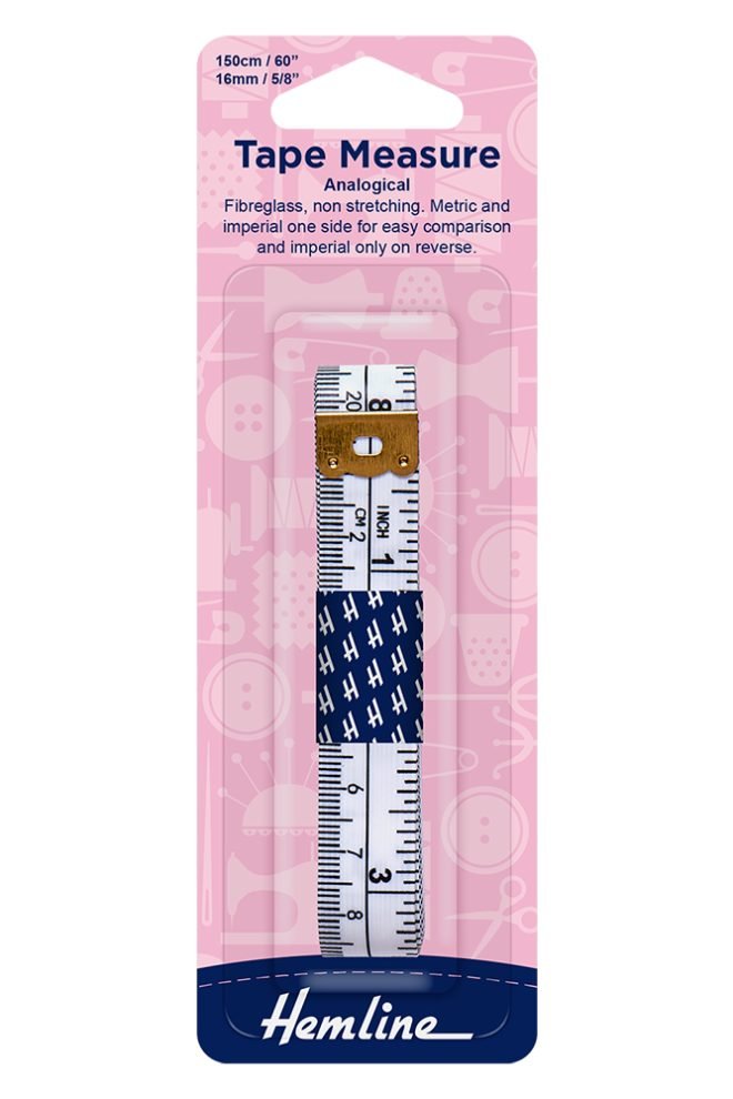 Tape measure analogical 16mm x 150cm, 1 pc 252