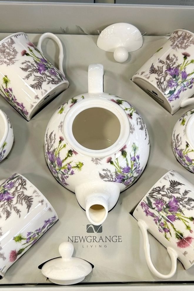 White Thistle bone china tea set, 7 piece 30255-1
