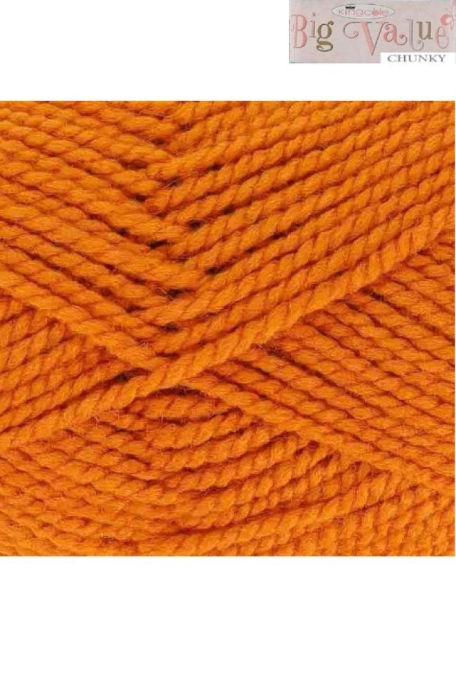 King Cole Big Value Chunky 100g Burnt Orange 3491