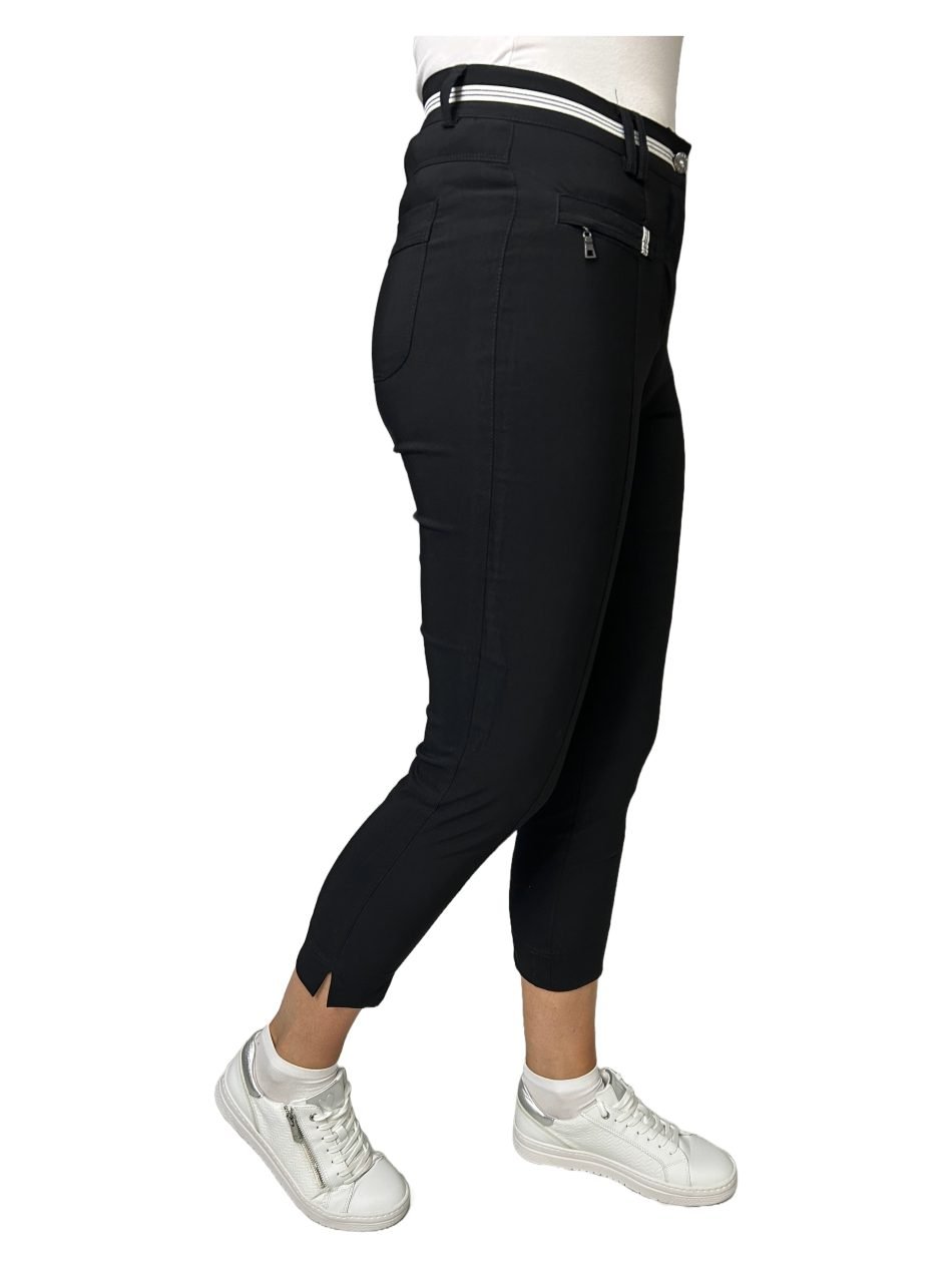 Pinns Ankle Grazer black trousers 378CT-BLK-1 - Image 2
