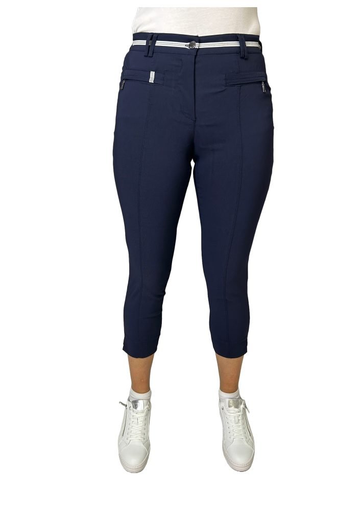 Pinns Ankle Grazer navy trousers 378CT-NAVY-1