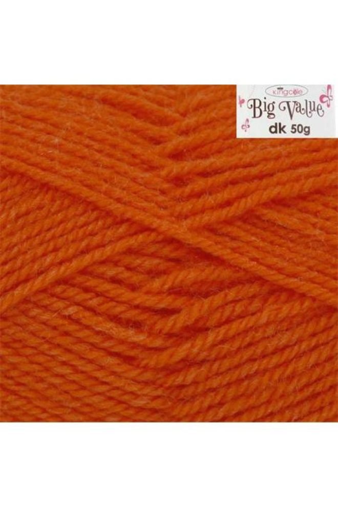 King Cole Big Value DK 50g Orange 4028