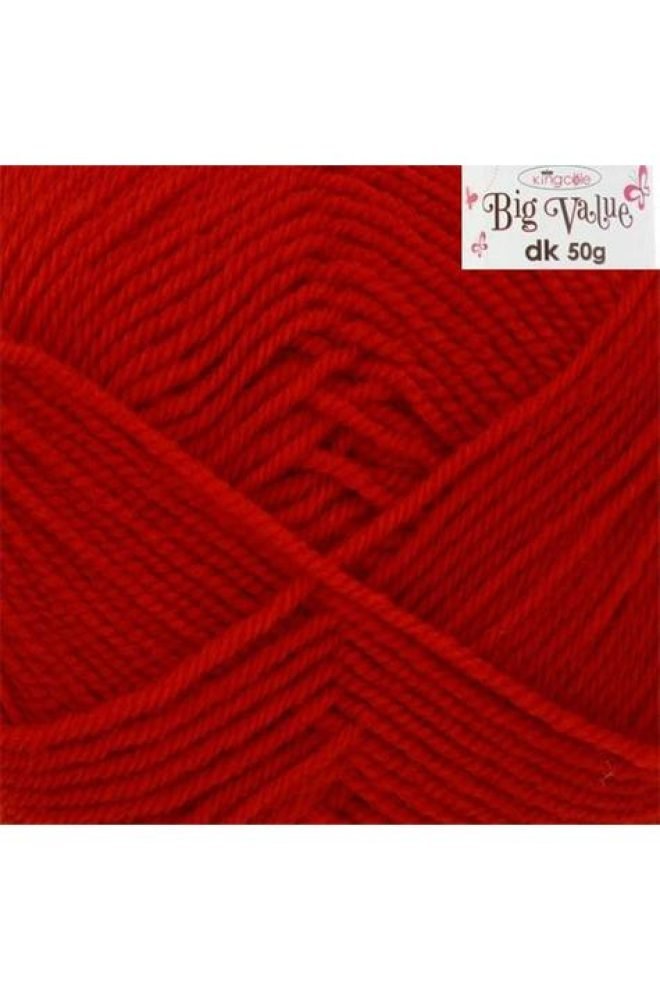King Cole Big Value DK 50g Red 4029