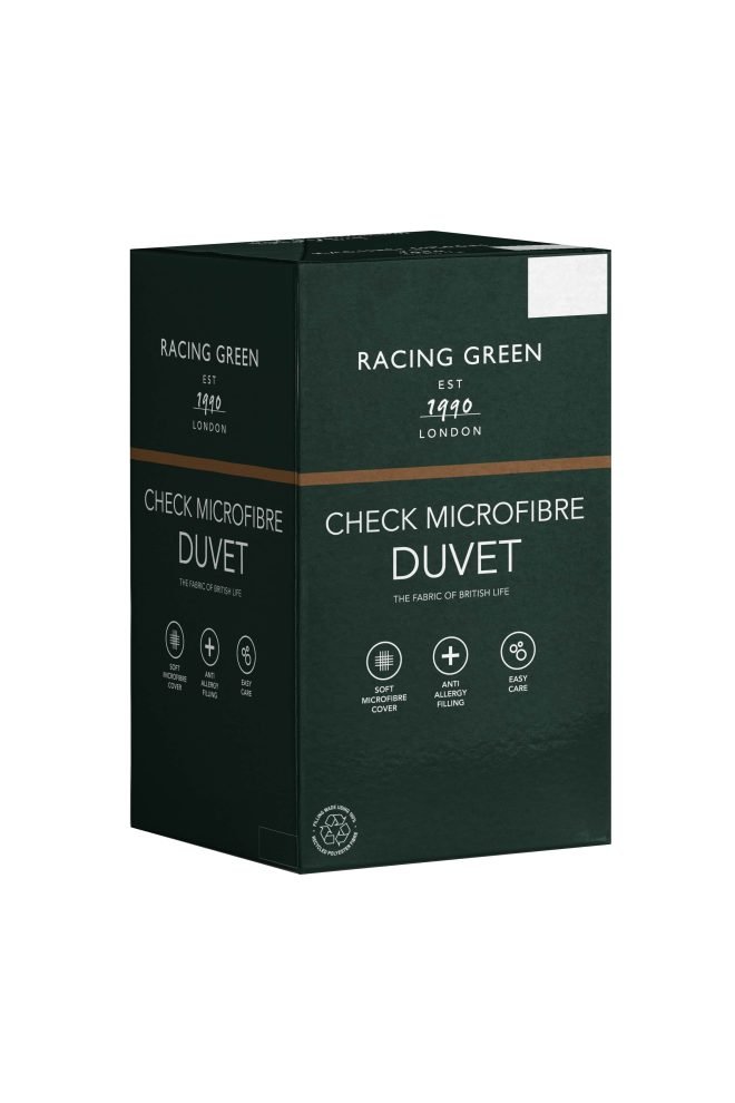 Check microfibre duvet 10.5 TOG 40380