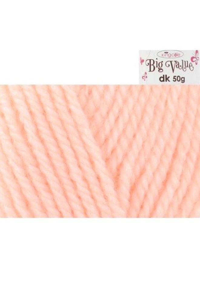 King Cole Big Value DK 50g Peach 4066