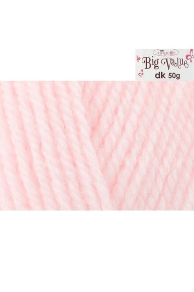 King Cole Big Value DK 50g Pale Pink 4072