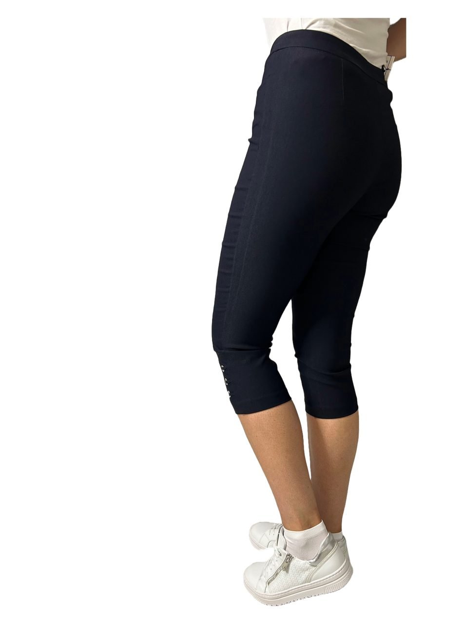 Pinns Figure Sculpting navy crop pants 408C-NAVY-1 - Image 4