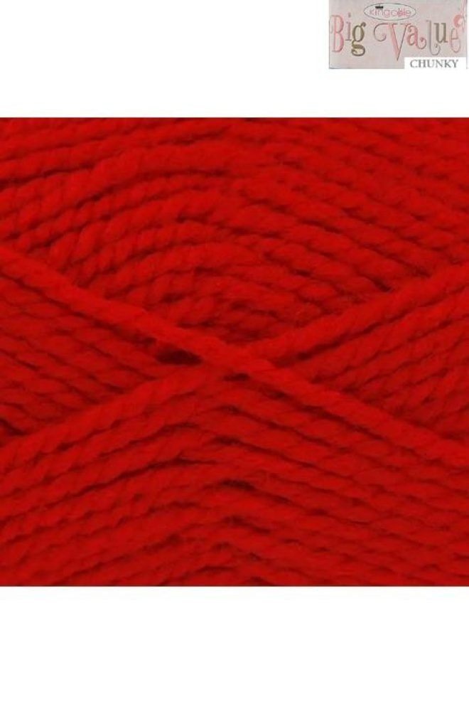 King Cole Big Value Chunky 100g Red 553