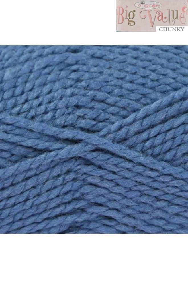 King Cole Big Value Chunky 100g Denim 555