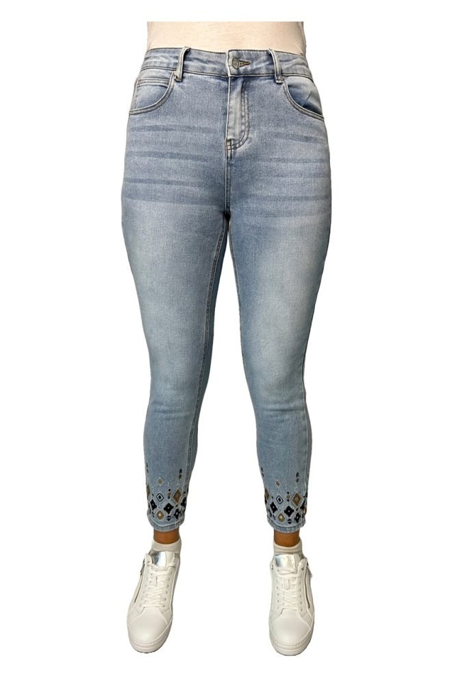 Pinns Ankle Grazer light denim jeans  675CT-1