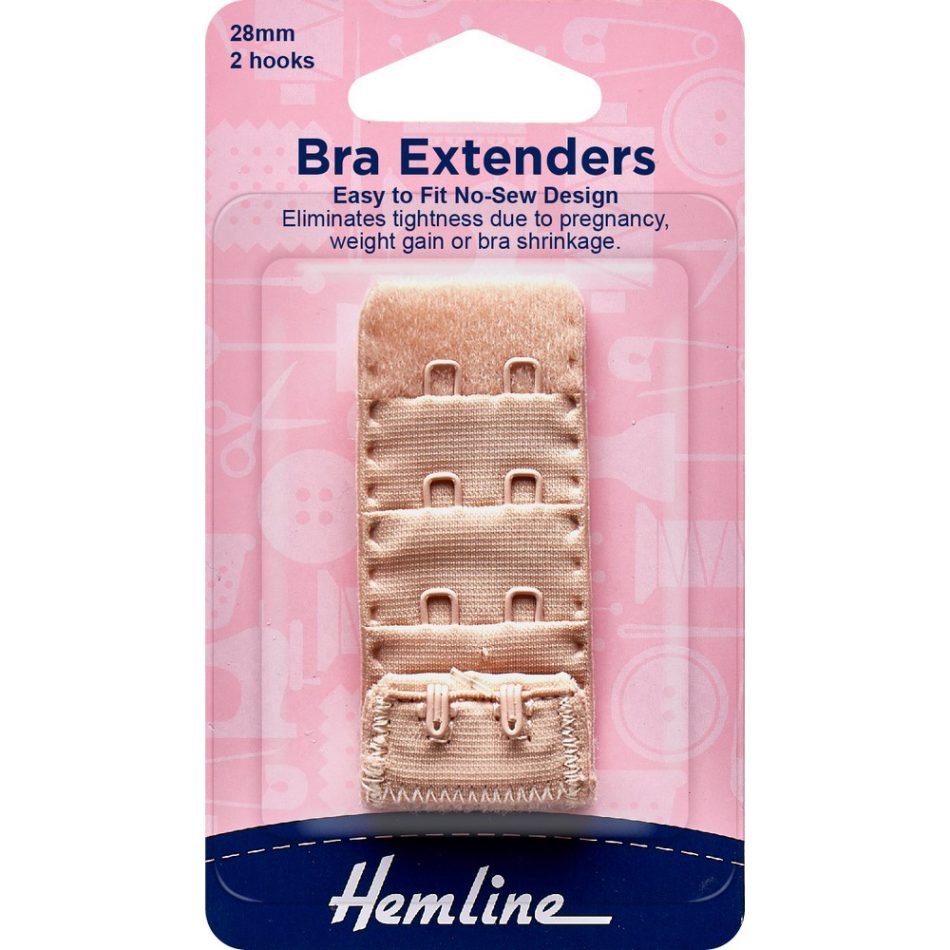Bra extenders no-sew design 38mm in nude 771-38-N