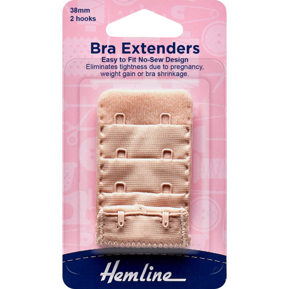Bra extenders no-sew design 38mm in nude 771-38-N - Image 2