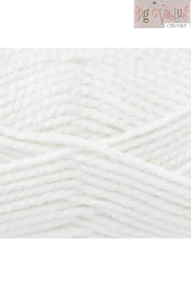 King Cole Big Value Chunky 100g White 822