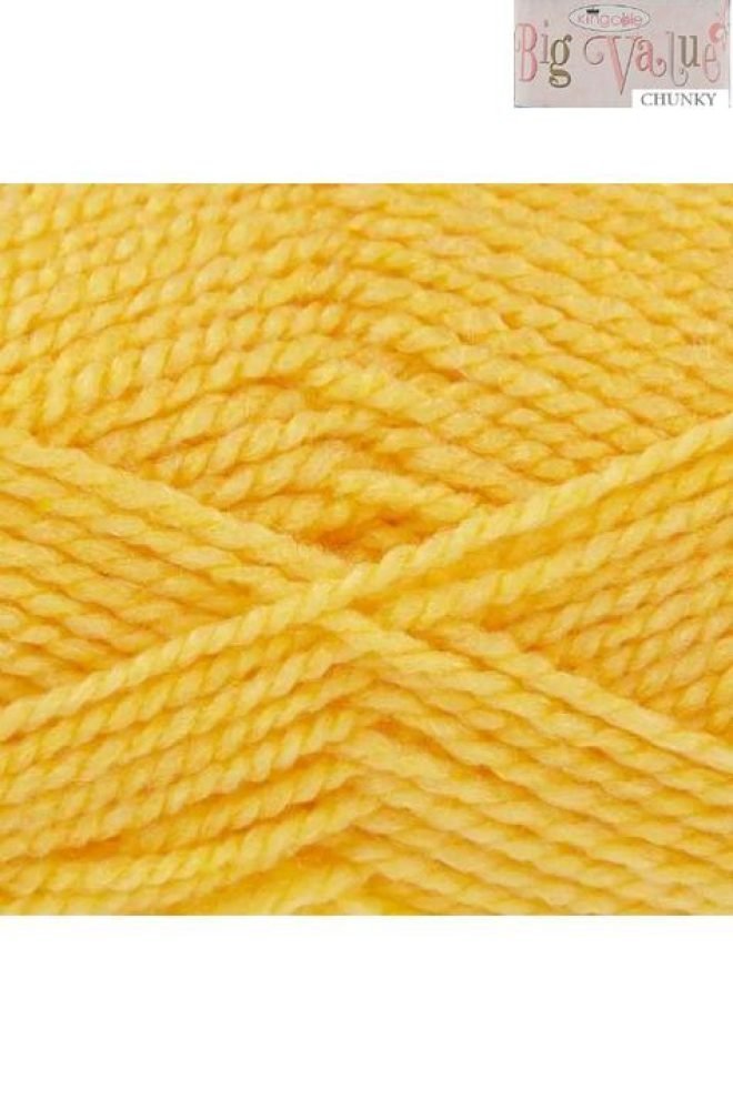 King Cole Big Value Chunky 100g Yellow 828