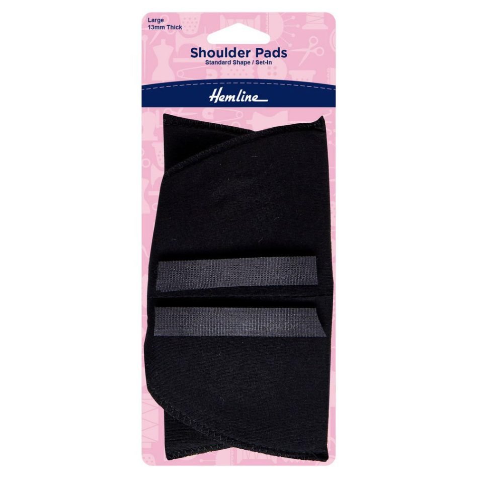 Large shoulder pads set in black 902.LB