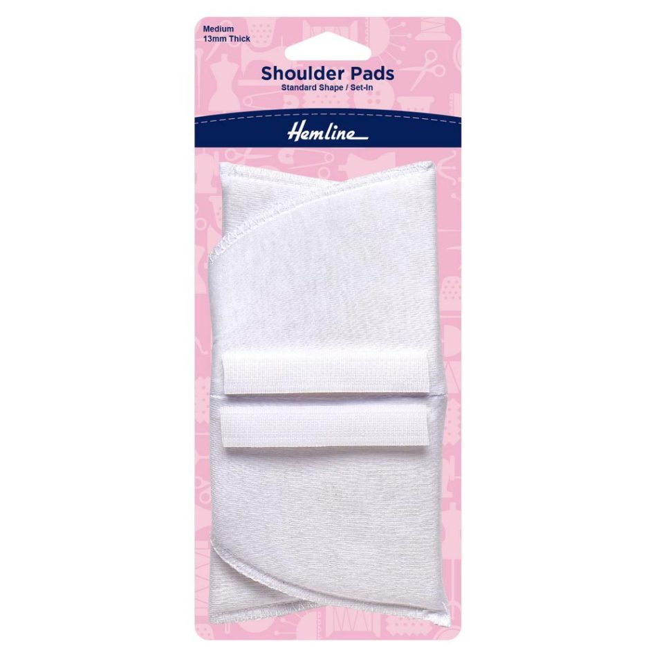 Medium shoulder pads set in white ?902.M