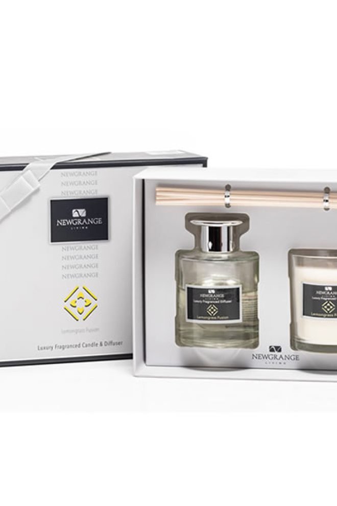 Lemongrass Fusion luxury candle & diffuser gift set 9051-1