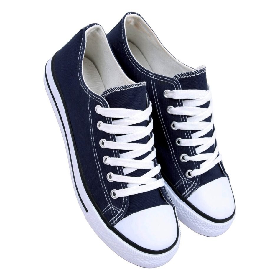 Erynn navy classic canvas sneakers A1-NAV-1 - Image 4
