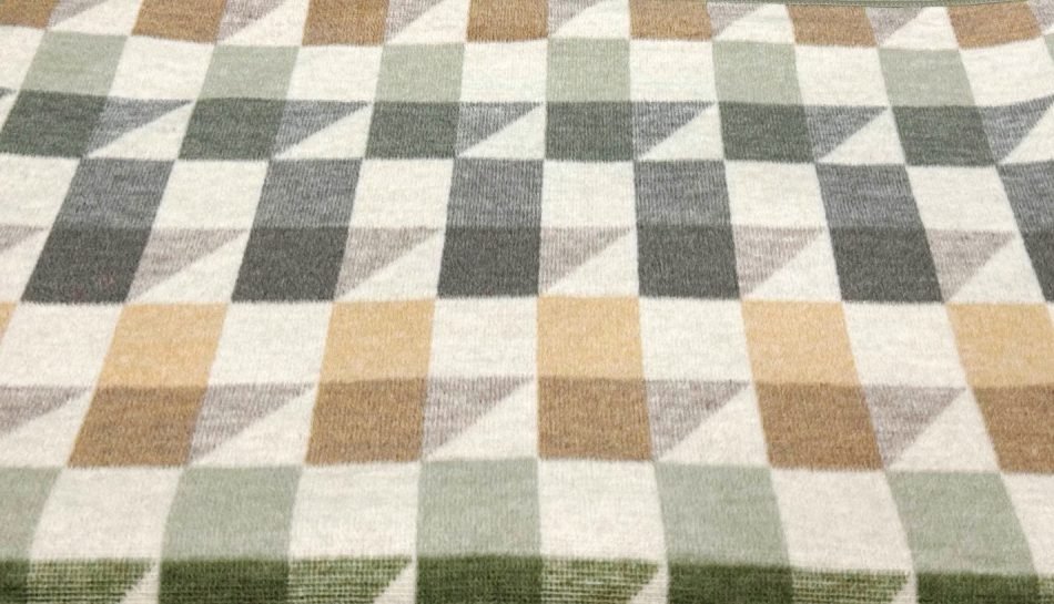 Biederlack Italian collection Illusion Green throw - size: 150x200cm B7296-1 - Image 4