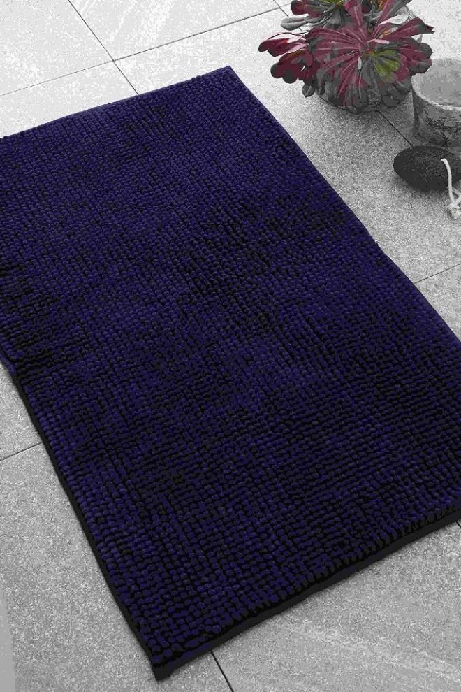 Bobble bath mat - navy. Size: 50x80cm BBMAT-NAVY-1