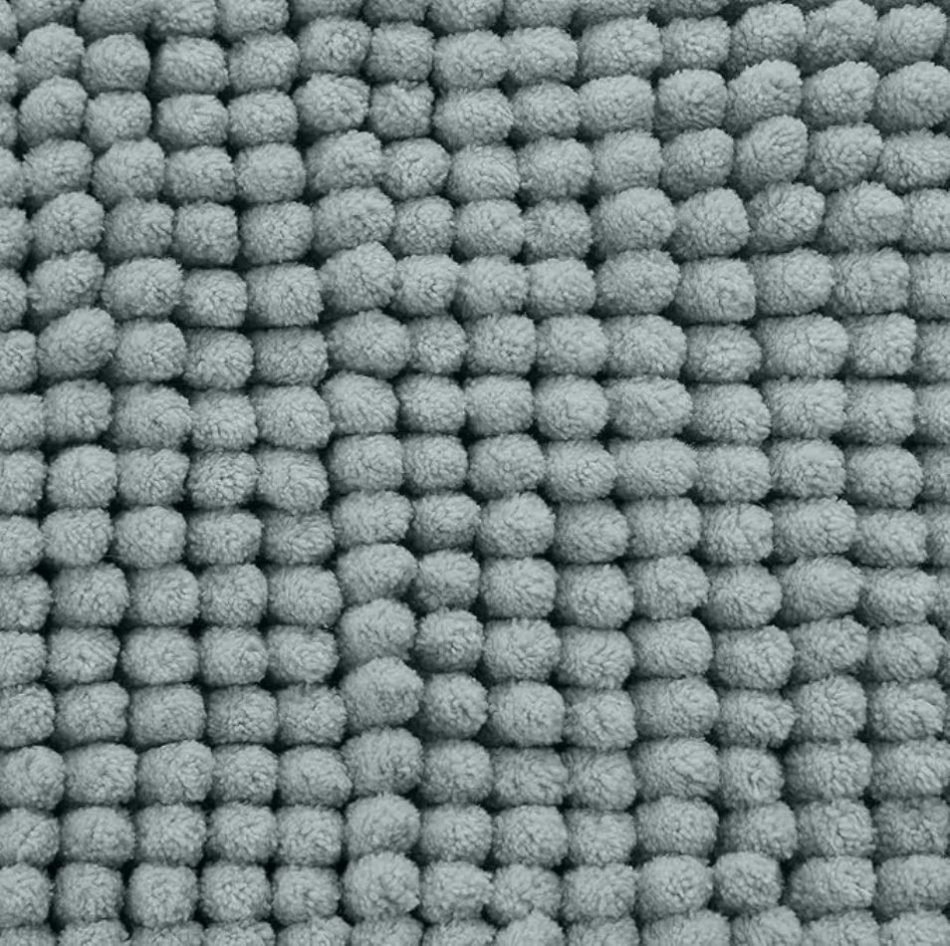 Bobble bath mat - sage. Size: 50x80cm BBMAT-SAGE-1 - Image 3