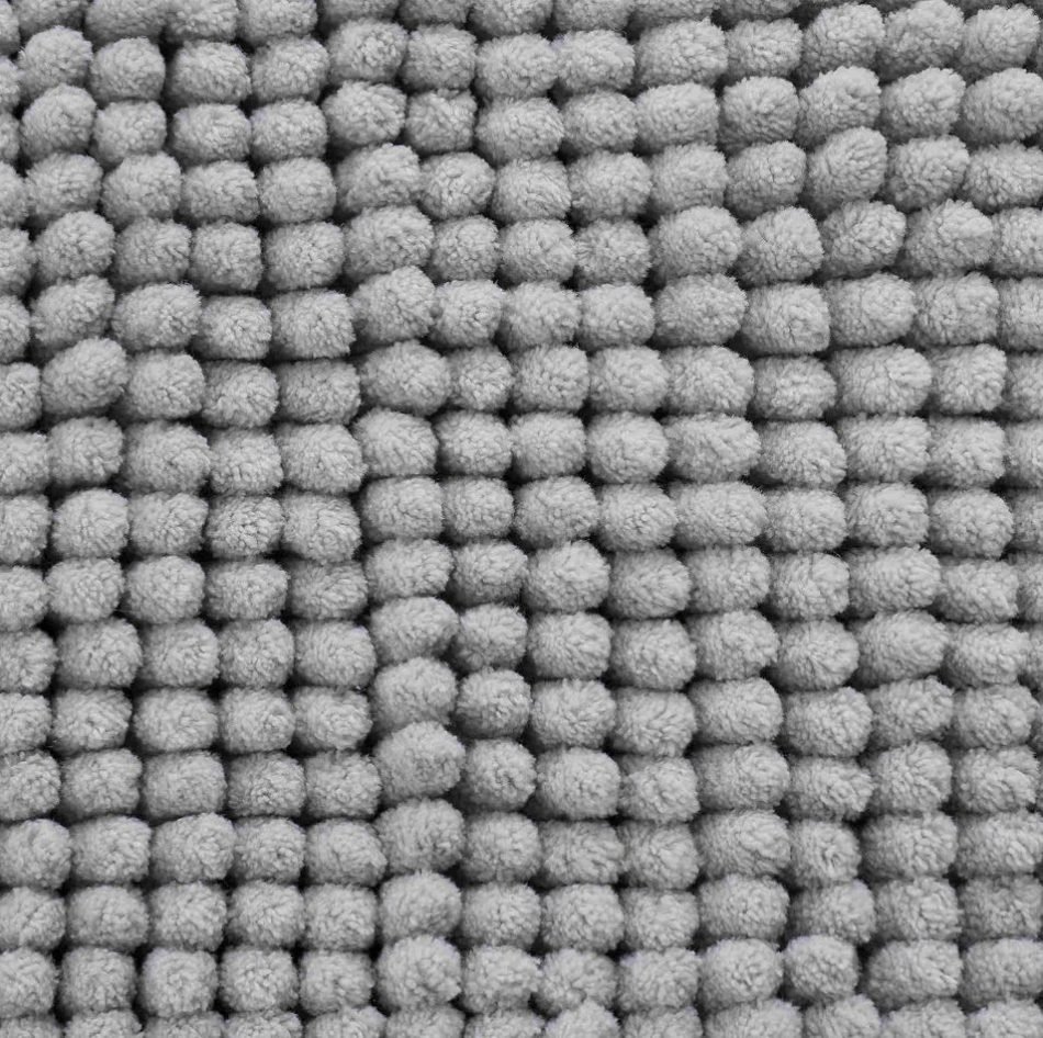 Bobble bath mat - silver grey. Size: 50x80cm BBMAT-SILV-1 - Image 3