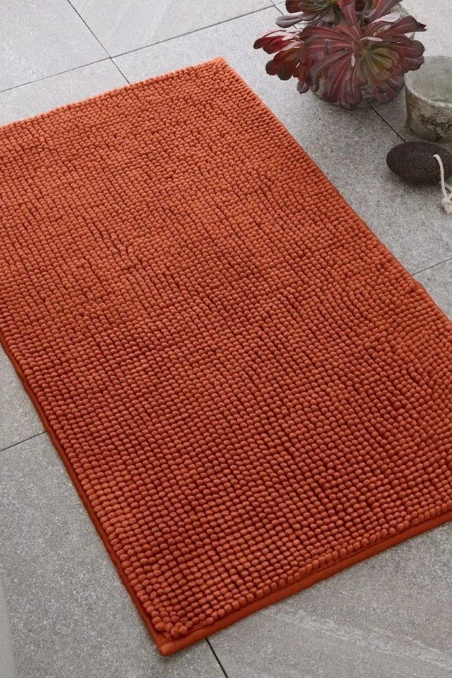 Bobble bath mat - terracotta. Size: 50x80cm BBMAT-TER-1